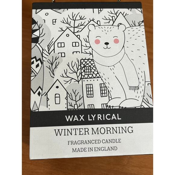 WAX LYRICAL Candle Winter Morning Glass Bear NEW HTF - Picture 4 of 7